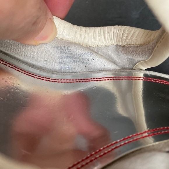 Miss Sixty Kate Wedge ruffled leather W/elastic straps Heel Ivory - Picture 11 of 14